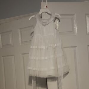 Elegant White Kids Formal Dress